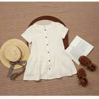 Thumbnail for LunaDress – Elegante e leggera – Abito da bambina con taglio a trapezio