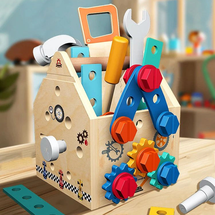 Busy Box™ - Scoprire e imparare - Scatola di attività in legno