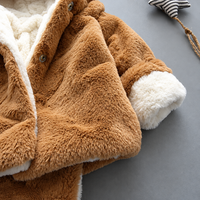 Thumbnail for CozyPrincess – Calda e morbida – Giacca in peluche con cappuccio per bambine