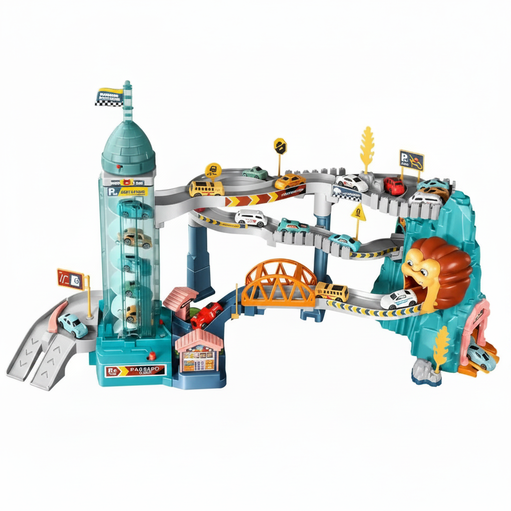 AutoWorld – Educativo e interattivo – Set da gioco “Parcheggio elettrico”
