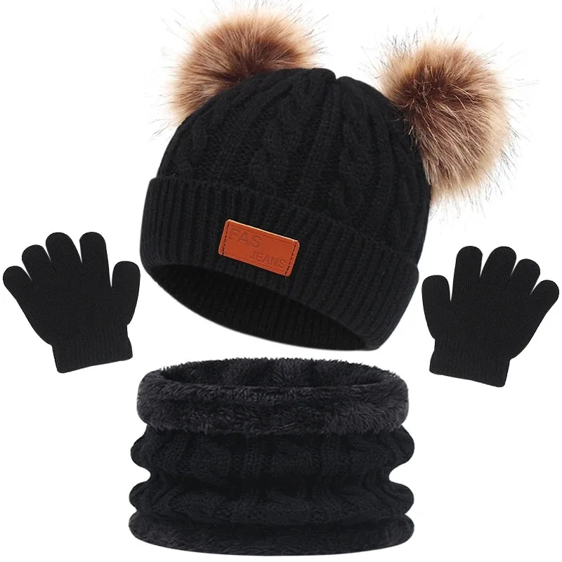 CozyPom – Caldo e morbido - Set invernale con berretto, sciarpa e guanti