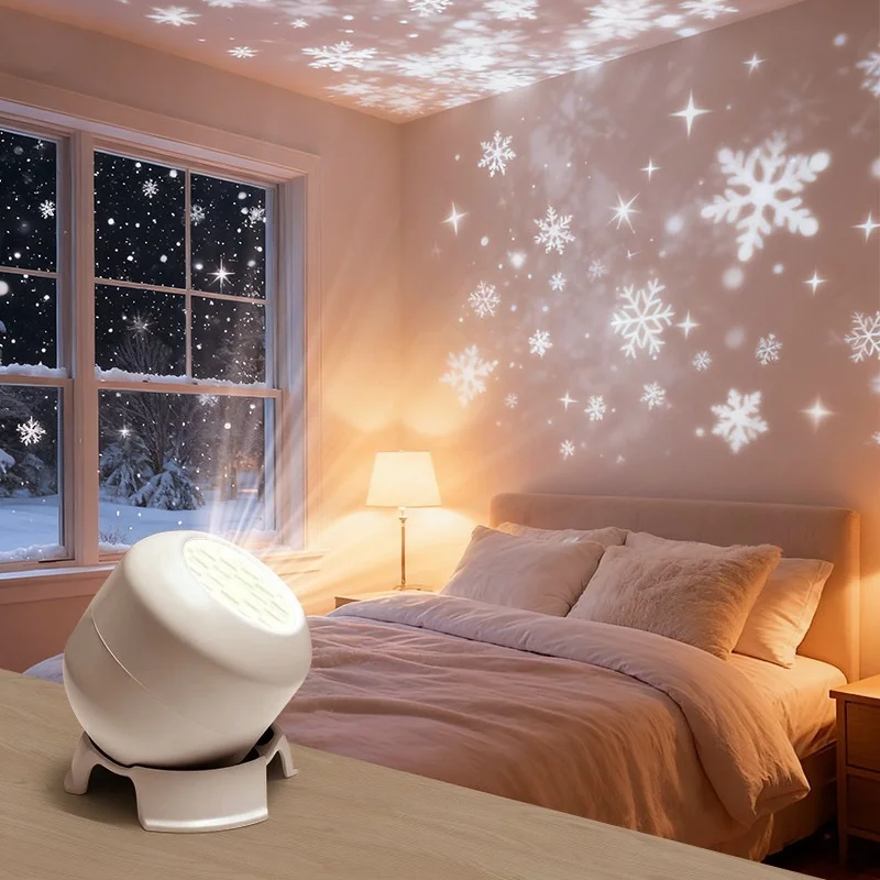 FrostyLight – Magico e suggestivo – Lampada rotante per proiettore (Natale e Halloween)