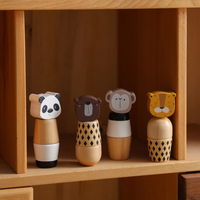 Thumbnail for WoodyFriends – Motricità e divertimento – Giocattoli impilabili a forma di animali in legno