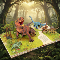 Thumbnail for JurassicKids – Avvincente ed educativo – Enciclopedia dei dinosauri in 3D, libro pop-up