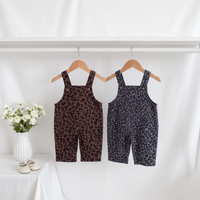 Thumbnail for LeopardChic – Alla moda e comode – Salopette da bambina con stampa leopardata