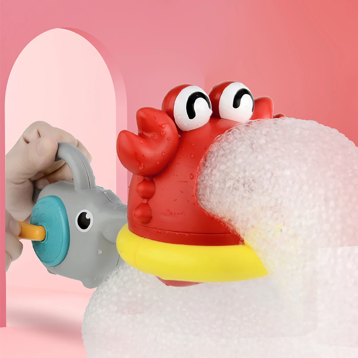 BubblePlay – Educativo e divertente – Giocattolo da bagno “Krab Bubbel”