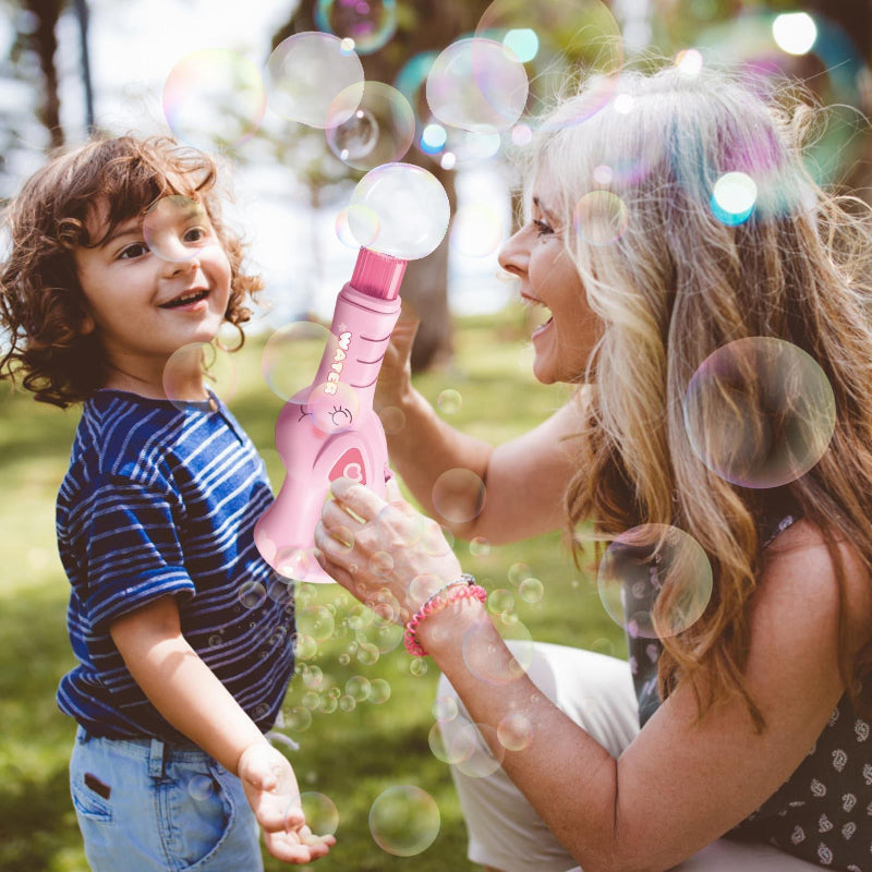 Electric Bubble Maker – Ricaricabile e con luci per bambini