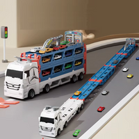 Thumbnail for CarHauler – Divertente e avventuroso – Set di gioco con auto da corsa e rimorchio per auto