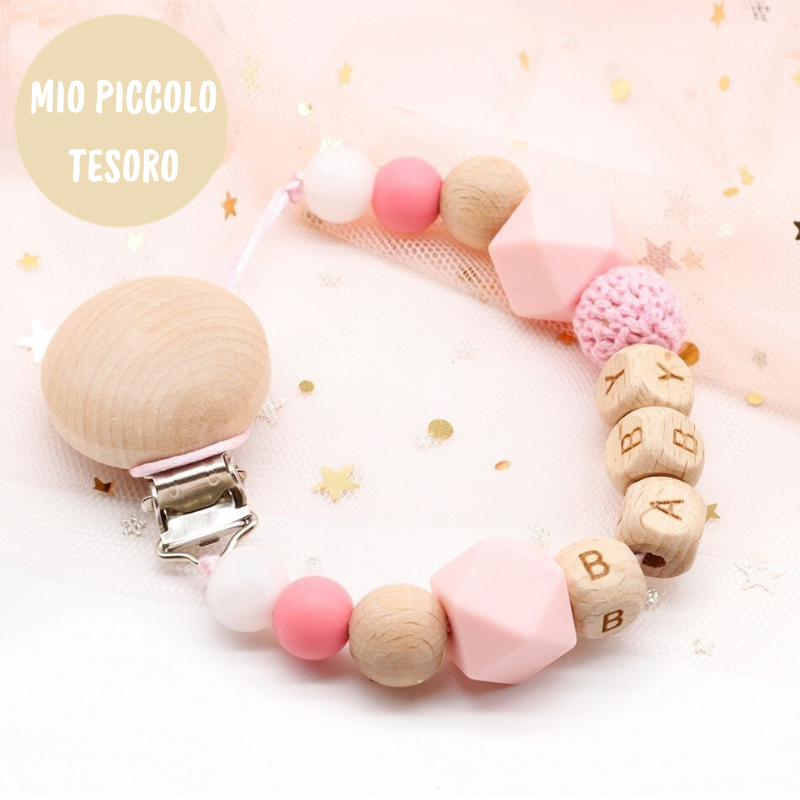 Woods™ - Catenella Porta Ciuccio Personalizzata