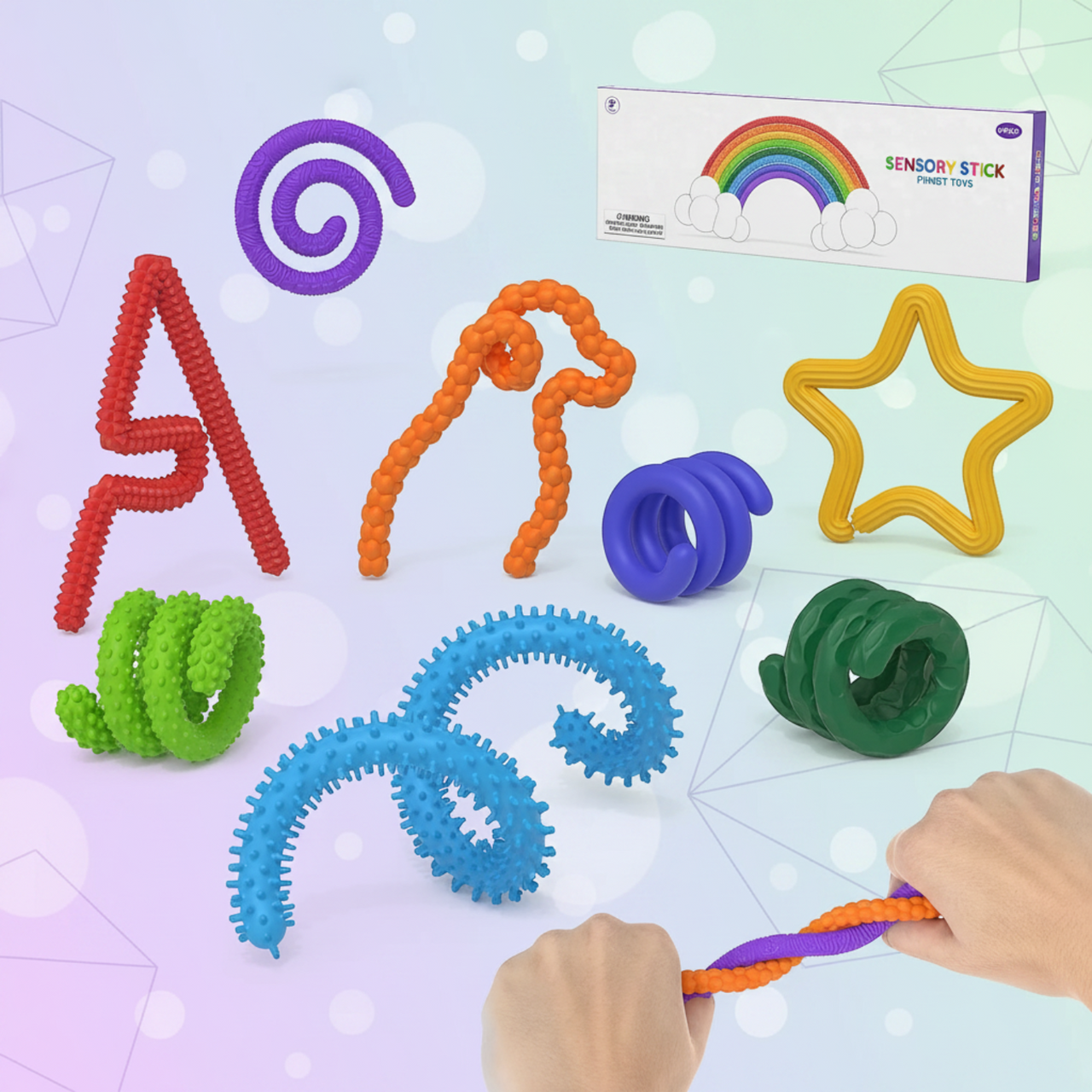 SensoryFlex – Rilassanti e interattivi – Fidget Sticks sensoriali