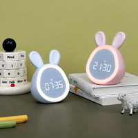 Thumbnail for BunnyGlow – Carino e pratico – Sveglia digitale per bambini con lucina notturna