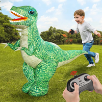 Thumbnail for MegaDino – Avventuroso e interattivo – Dinosauro gonfiabile telecomandato