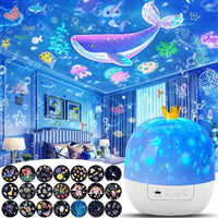 Thumbnail for CosmoGlow – Sognante e creativo – Lampada da notte Galaxy Projector con rotazione a 360°