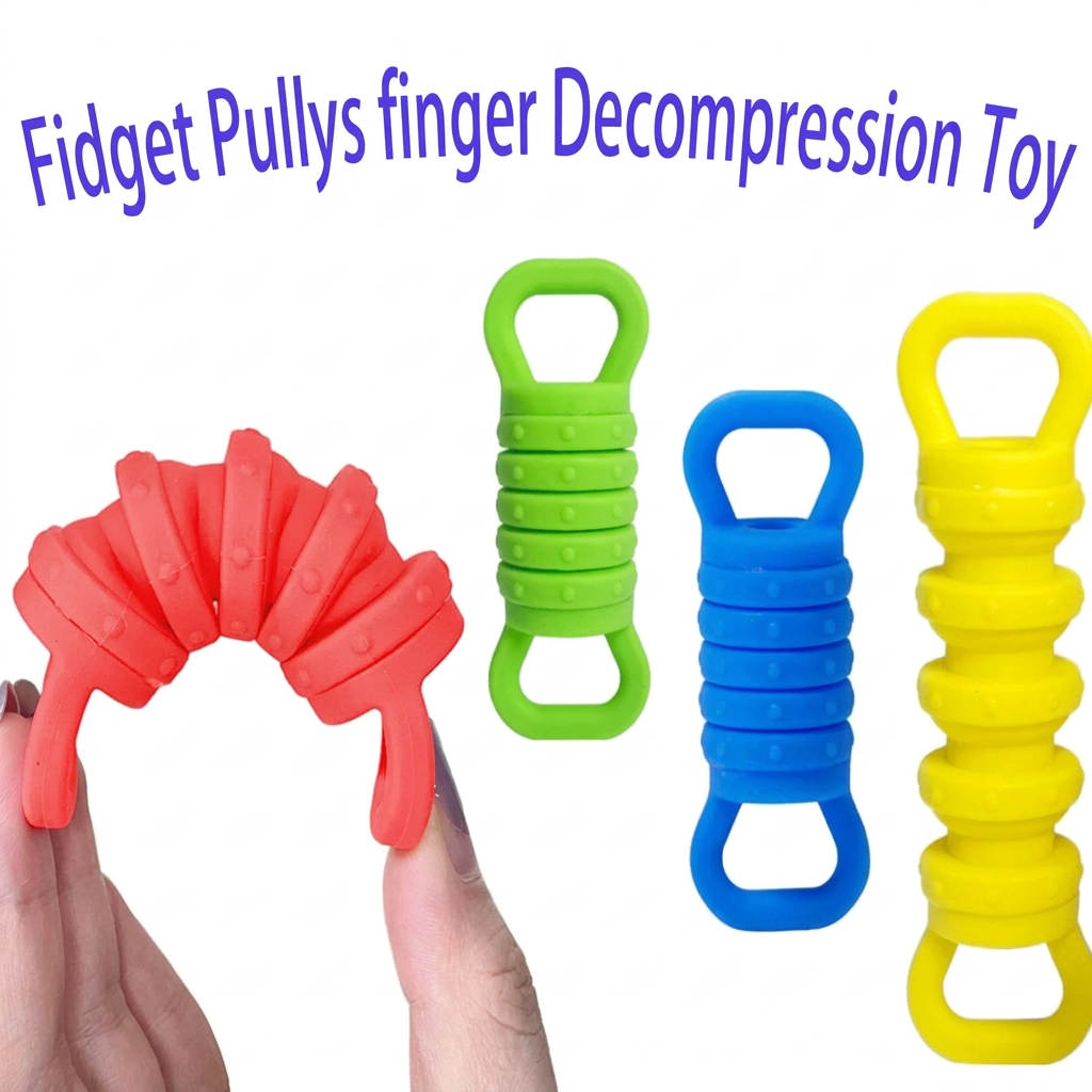 Plungy – Elastici e sensoriali – Giocattoli antistress in silicone (set da 4)