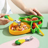 MiniMeal – Sicuro e antiscivolo – Set di piatti in silicone per bambini con posate