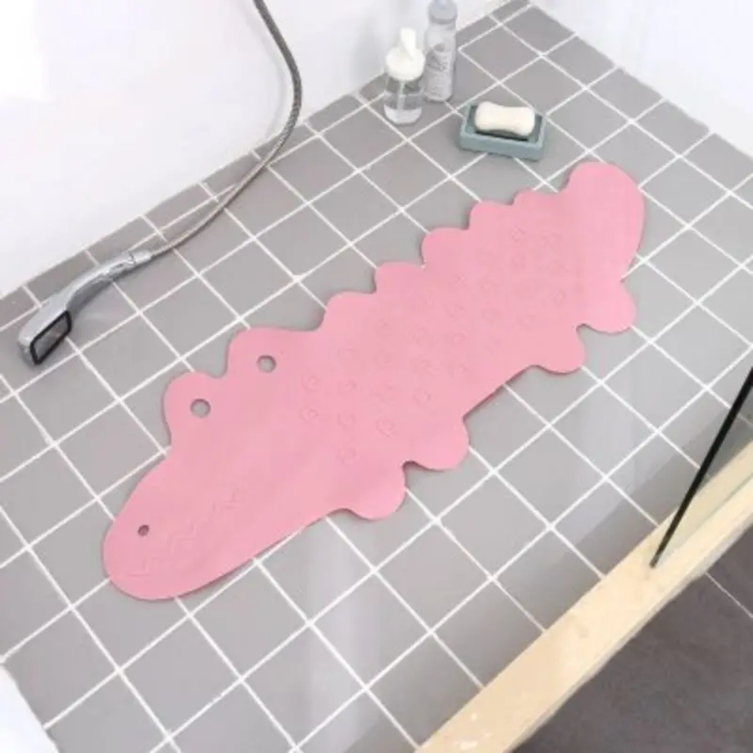 AquaJoy – Antiscivolo e sicuro – Tappetino da bagno per bambini Coccodrillo