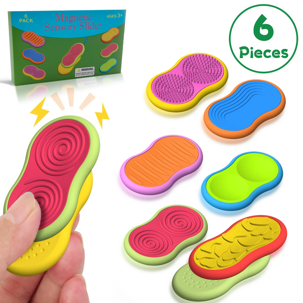 SensorySlide – Rilassante e interattivo – Giocattolo antistress magnetico