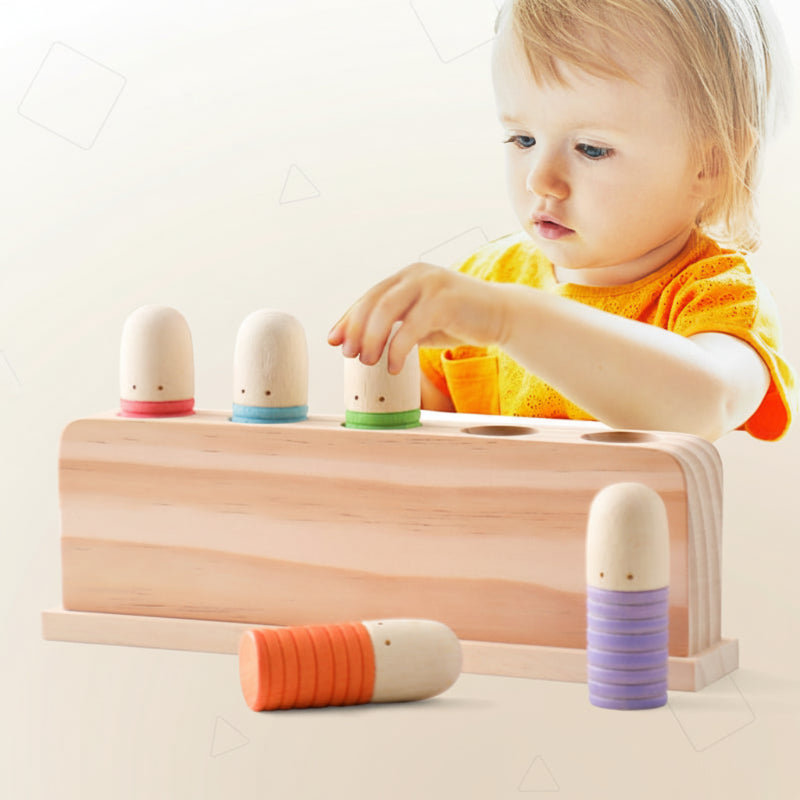 Color Spring – Giocare e crescere – Giocattoli sensoriali in legno per neonati