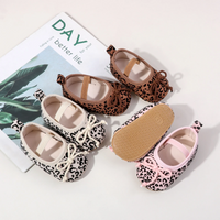 Thumbnail for TinyStyle – Carine ed eleganti – Scarpine da neonato per bambine con stampa leopardata