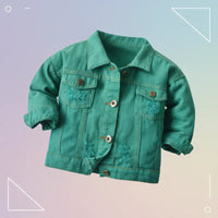 Thumbnail for Candy Color Giacca di jeans – Giacca in denim leggera per bambini