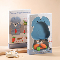 Thumbnail for MiniMeal – Sicuro e antiscivolo – Set di piatti in silicone per bambini con posate
