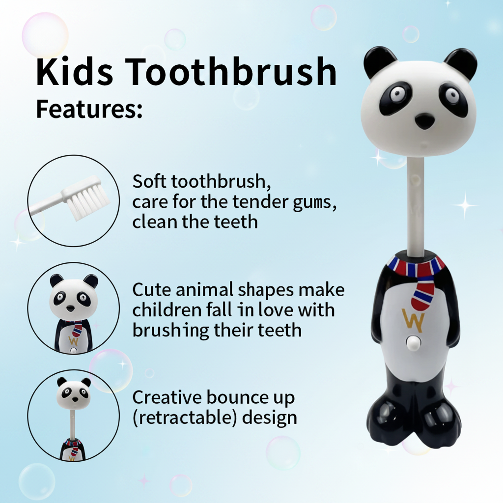 TinyTeeth – Divertente e carino – Spazzolino da denti per bambini a forma di animaletto