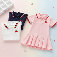 Thumbnail for PetitJoy – Comoda ed elegante – Abito polo con stampa a ciliegie