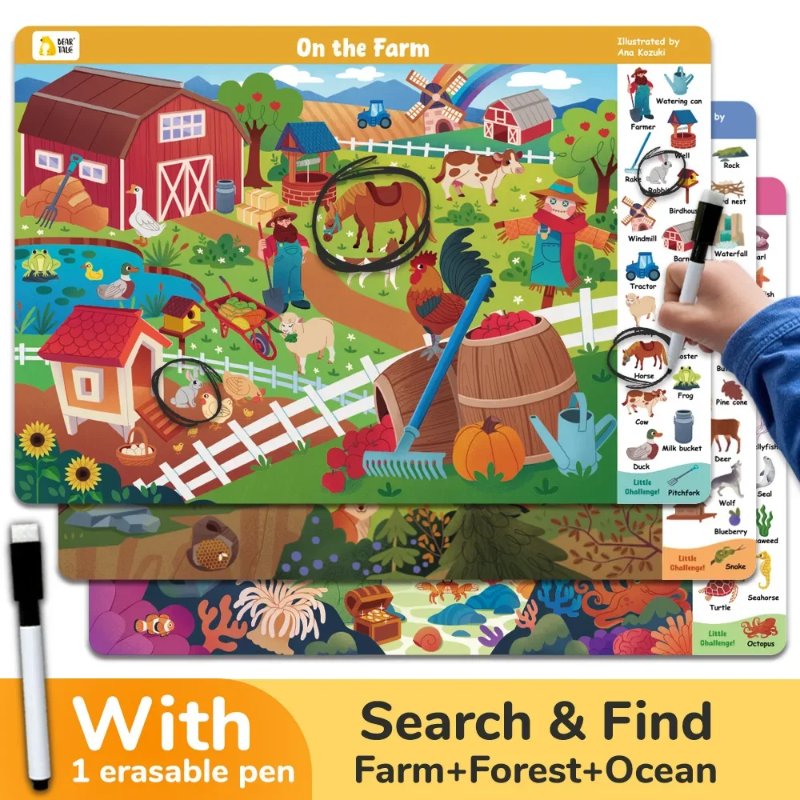 Search and Find Game – Imparare giocando – Libro di attività