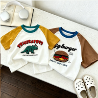 Thumbnail for StreetBoy – Grintosa e comoda – Maglietta per bambini con maniche raglan e stampa