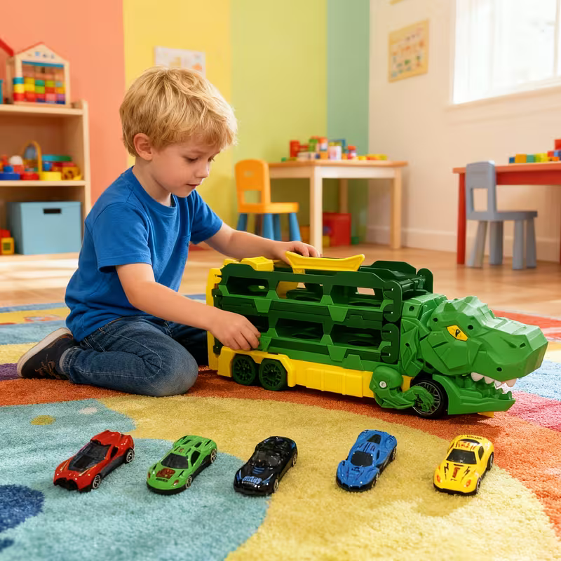 JurassicTruck™ – Robusto e divertente – Carrello pieghevole per il trasporto di dinosauri
