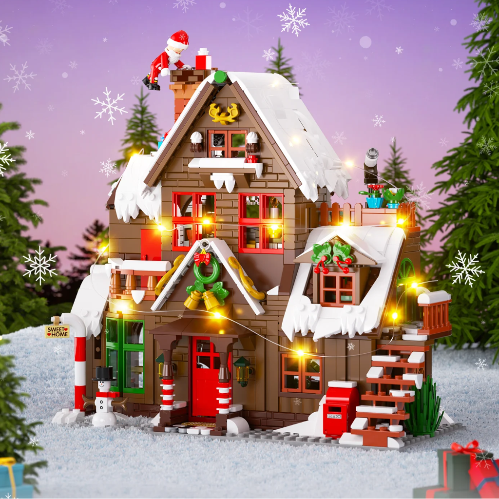 ChristmasHome – Festoso e creativo – Kit di costruzione “Casetta di Natale”