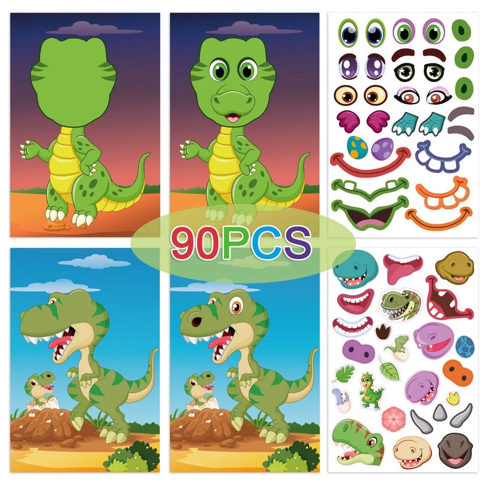Funny Faces™ – Divertimento animale e divertimento appiccicoso – Libro di adesivi riutilizzabili