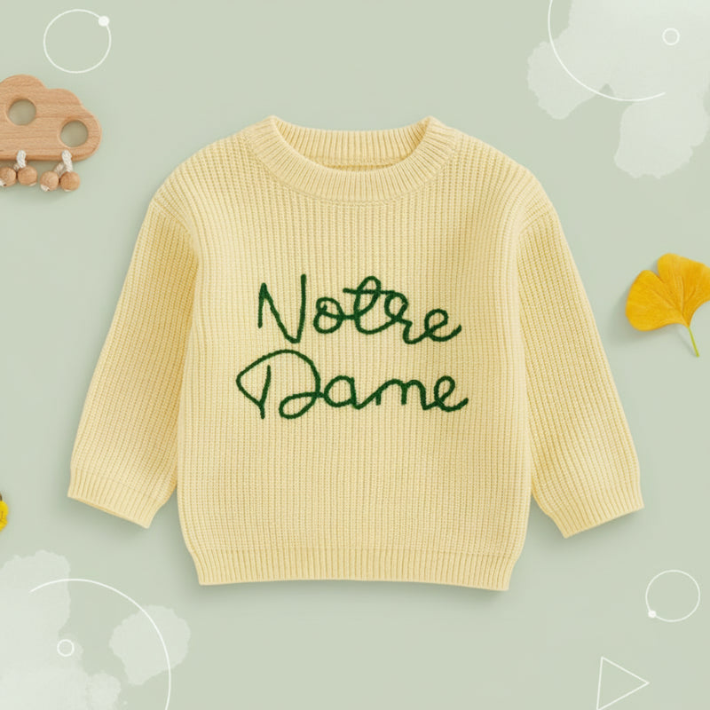 WarmWeave – Comodo e divertente – Maglione "Notre Dame"