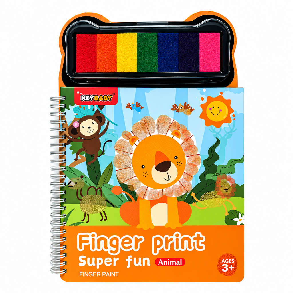 FingerArt – Creativo e colorato – Libro di pittura con le dita per bambini