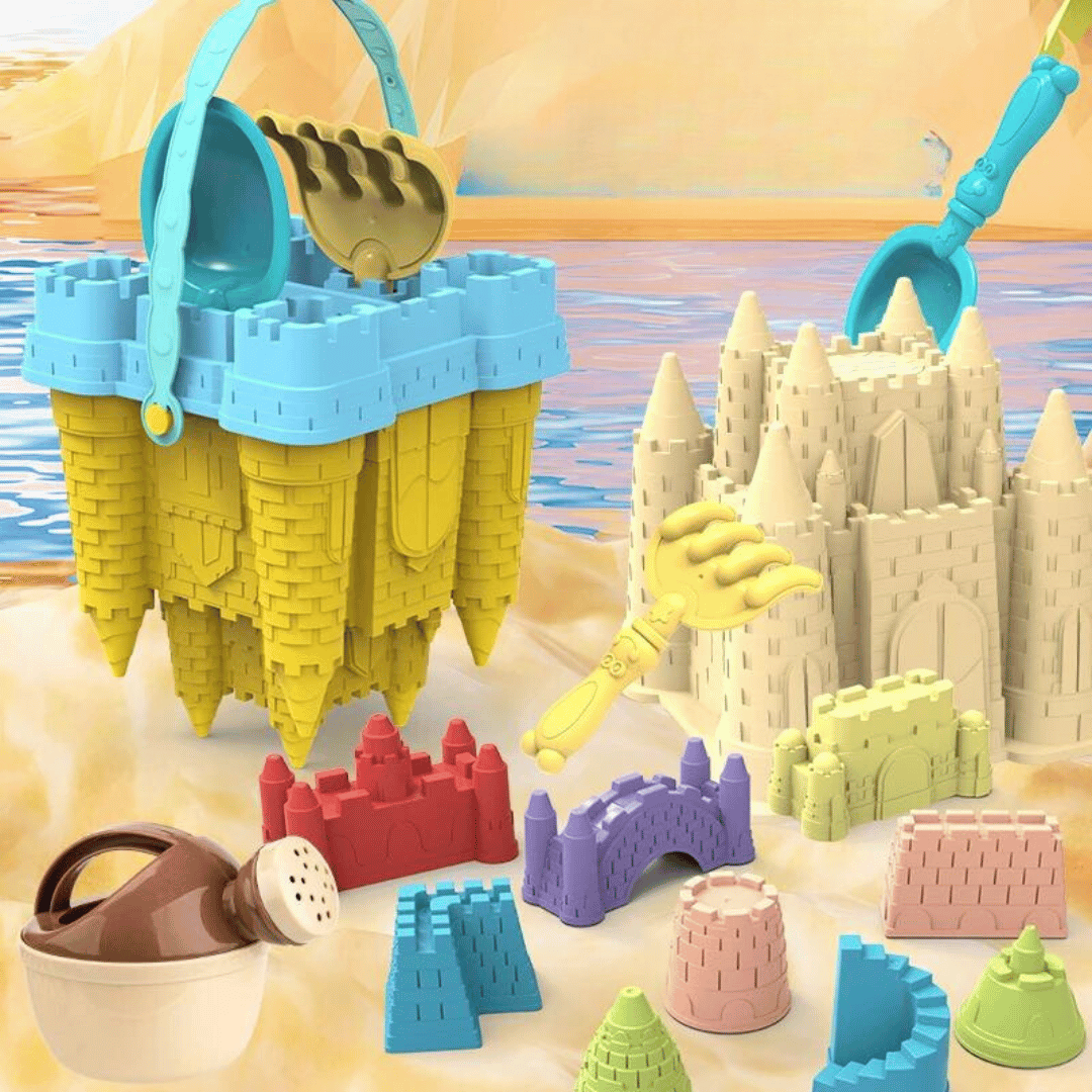 Beach Castle Play Set™ - Divertimento in spiaggia per bambini - Set per castelli di sabbia