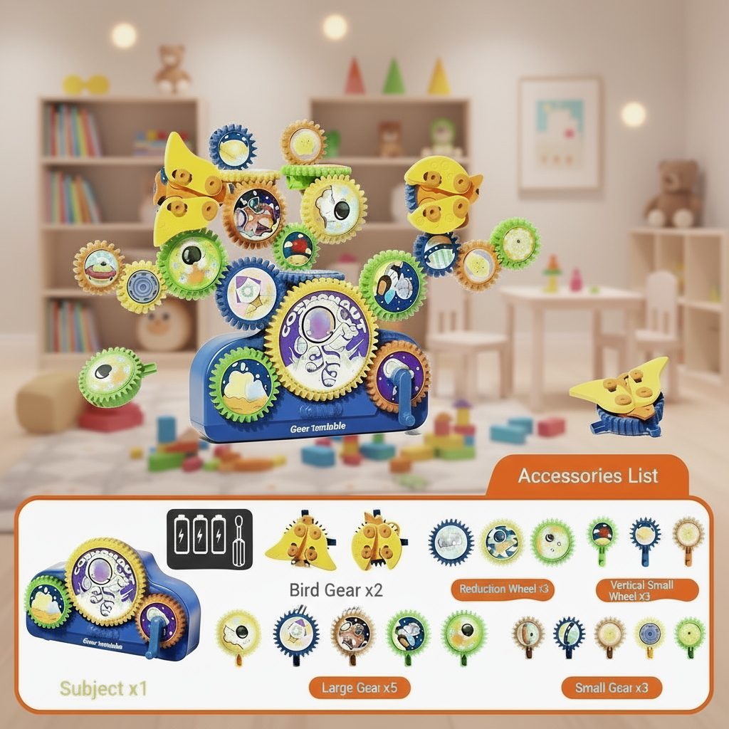 SmartGears – Educativo e divertente – Set di gioco con ingranaggi elettrici 3D
