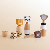 Thumbnail for WoodyFriends – Motricità e divertimento – Giocattoli impilabili a forma di animali in legno