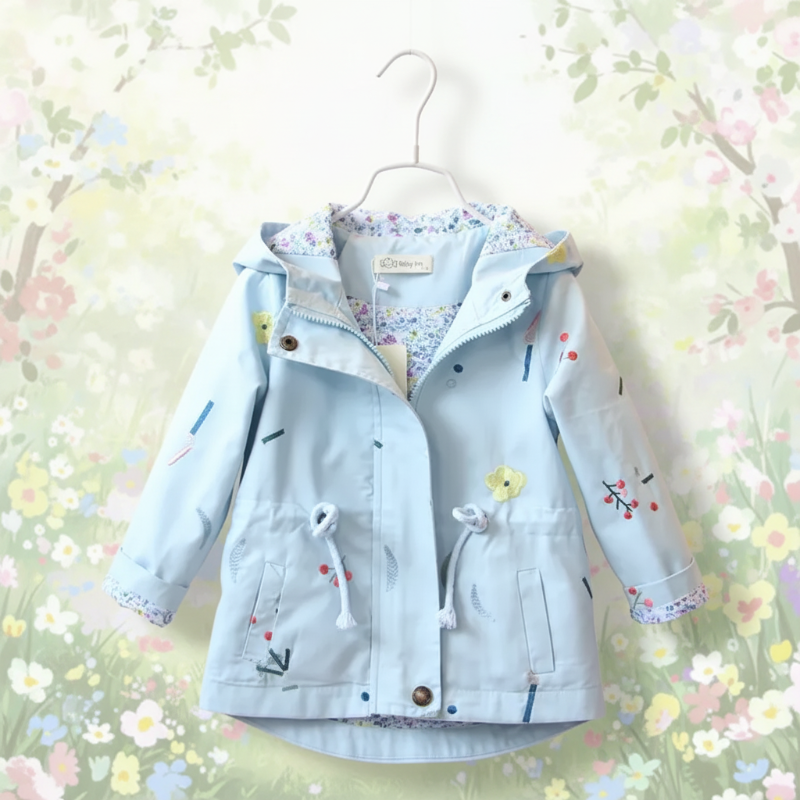 Girls Windbreaker Jacket – Leggera ed elegante – Giacca per bambini