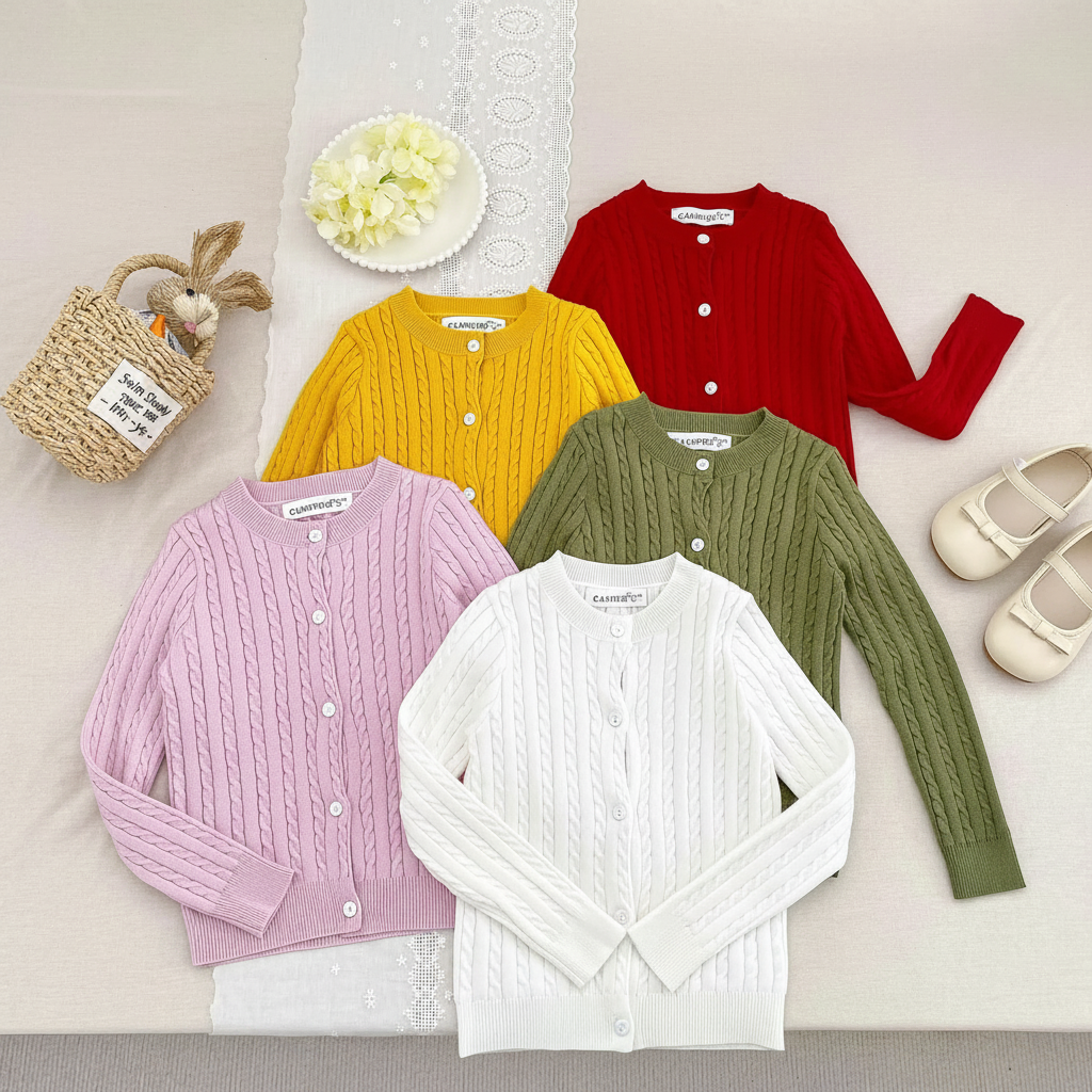 CozyBelle – Elegante e caldo – Cardigan lavorato a maglia con bottoni