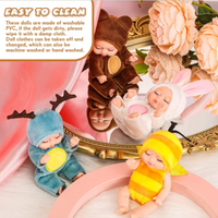 Thumbnail for LittleDolly – Carino e coccoloso – Bambolina con un allegro costume da animale