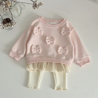 Thumbnail for LittleAngel – Morbido ed elegante – Set per neonati con maglione e pantaloni elasticizzati