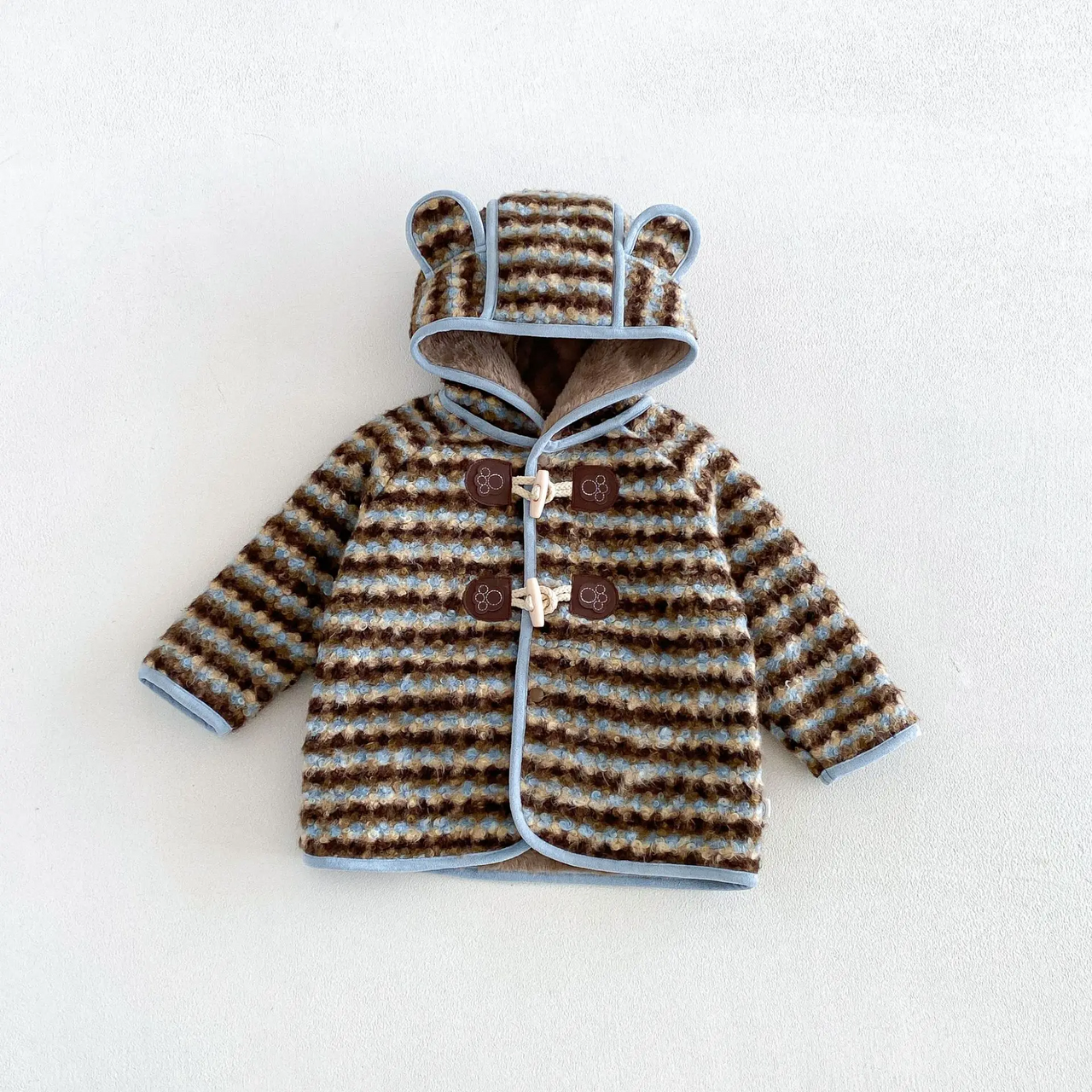 LittleWarm – Accogliente ed elegante – Cappotto invernale con motivo Fair Isle