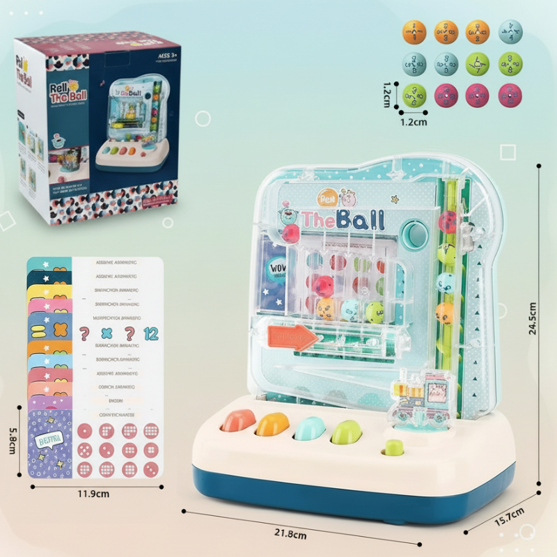 Montessori Math Track Game – Apprendimento e logica – Gioco del percorso a palline