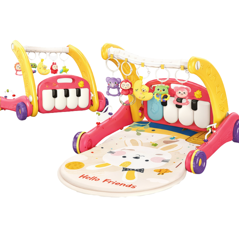 Step & Play – Interattivo e sicuro – 3 in 1 Walker & Baby Gym