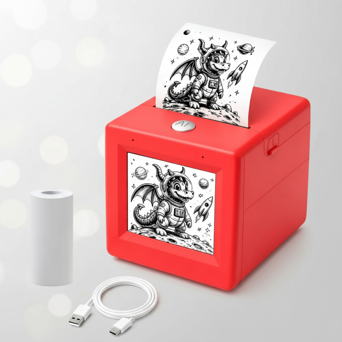 StickerMagic – Educativo e creativo – Stampante di adesivi con IA per bambini