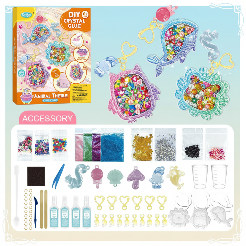 DIY Crystal Keychain Kit – Creativo e divertente – Kit fai da te per portachiavi