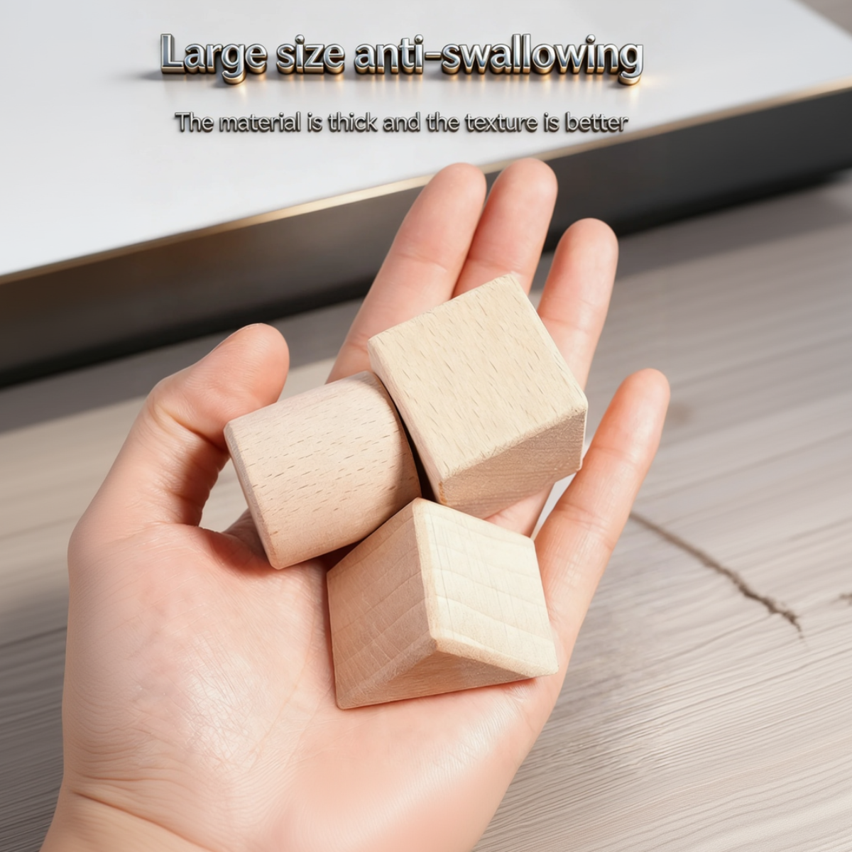 BlockyFun – Creativo ed educativo – Set di blocchi da costruzione in legno da 100 pezzi