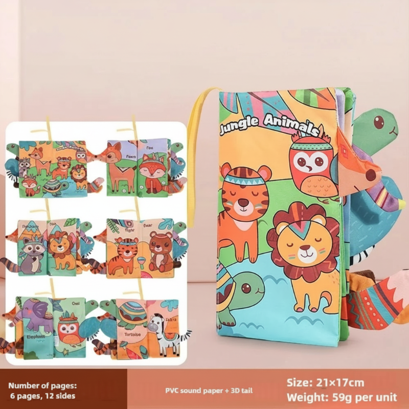 SoftTails – Colorato e sensoriale – Libretto con code per bambini