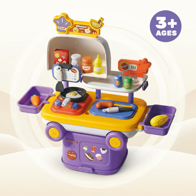 FoodDrive – Interattivo e creativo – Set da gioco per cucina in auto