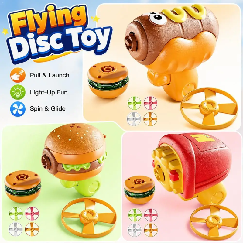 Flying Disk Toy – Creatività e movimento – Gyro Gun